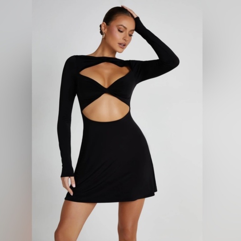 MESHKI Eleanor Twist Front Dress